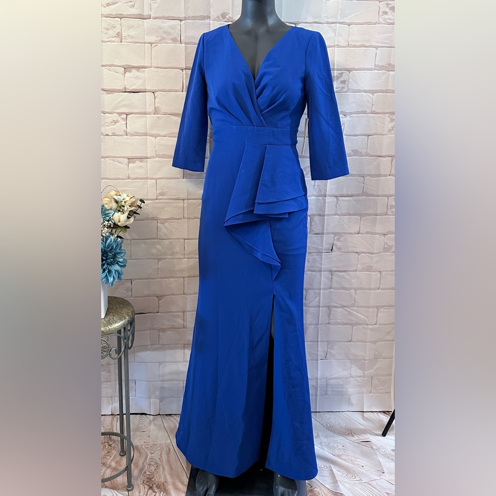 Floor Length Blue Women's Dress